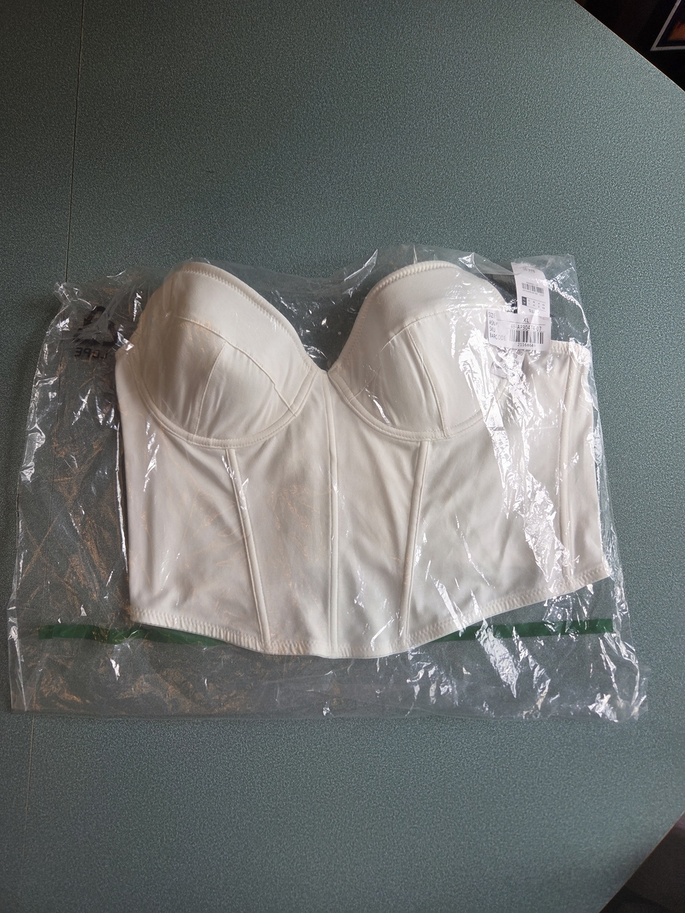 Ardene White Longline Strapless Bustier